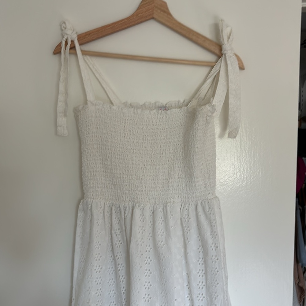 Eyelet cotton maxi dress